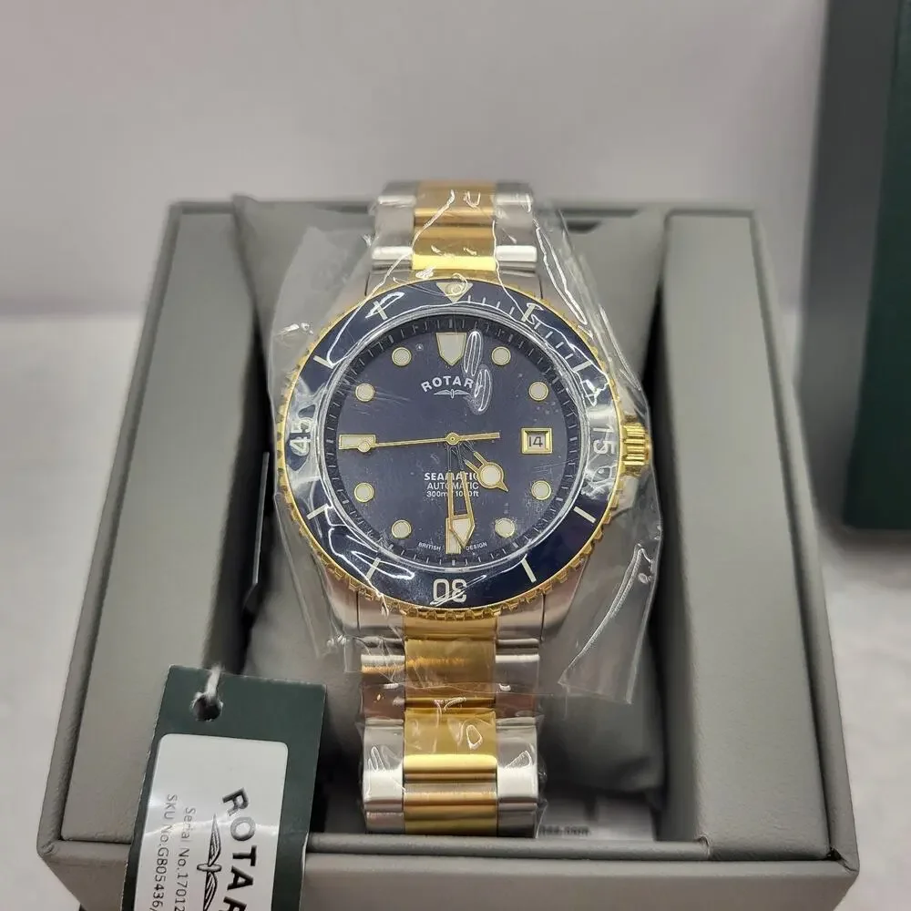 Rotary - Seamatic, Stainless Steel Men's Automatic Watch - GB05436/05